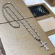 Bvlgari New Couple Fashion Retro Inlaid Cross Necklace