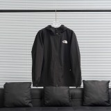 The North Face Fashion Solid Embroidered Logo Hooded Windbreaker