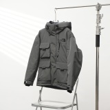 The North Face New Couple Fashion Embroidered Hooded Down Coat
