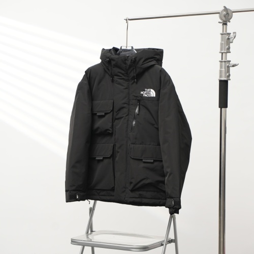 The North Face New Couple Fashion Embroidered Hooded Down Coat