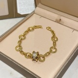 Bvlgari New Couple Fashion Diamond Set Transport Bead Bracelet