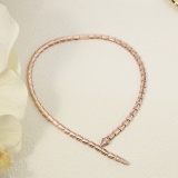 Bvlgari New Fashion Light Luxury Diamond Set Serpentine Collar