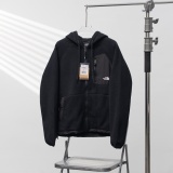 The North Face New Fashion Couple Outdoor Hooded Suede Jacket