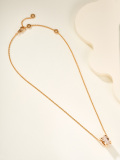 Bvlgari New Couple Fashion Full Diamond Transport Bead Necklace