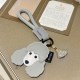 Bvlgari New Fashion Full Diamond Skirt Dog Bag Pendant Keychain
