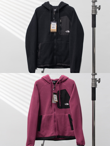 The North Face New Fashion Couple Outdoor Hooded Suede Jacket