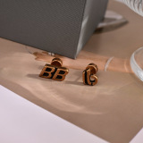 Balenciaga New Fashion Retro Asymmetric Earrings