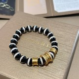 Bvlgari New Couple Fashion Transfer Bead Natural Agate Stone Bracelet