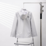 The North Face New Fashion Couple Embroidered Hooded Climbing Jacket
