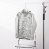 The North Face New Fashion Couple Embroidered Hooded Climbing Jacket