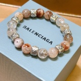 Balenciaga Couple Fashion Retro Punk Thai Silver Style Hair Crystal Bracelet