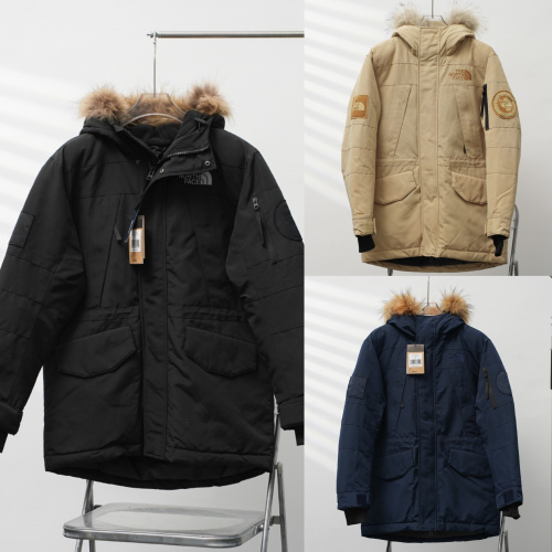 The North Face Expedition Solid Hooded With Fur Collar Down Jacket