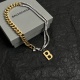 Balenciaga New Couple Versatile Personalized Asymmetric Necklace