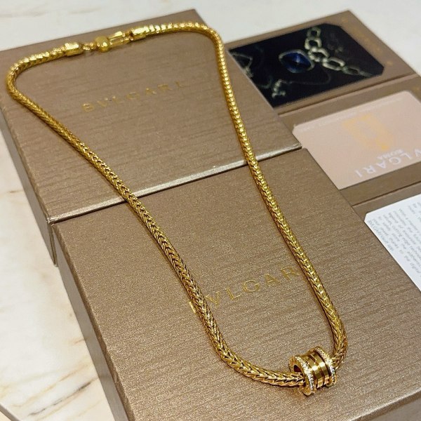 Bvlgari New Couple Fashion Diamond Set Shipping Bead Necklace