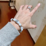 Bvlgari New Couple Fashion Multi Element Natural White Clam Bracelet