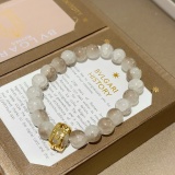 Bvlgari New Couple Fashion Natural Crystal Explosive Bead Bracelet