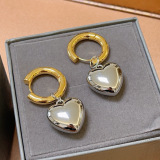 Balenciaga New Fashion Versatile Love Pendant Earrings