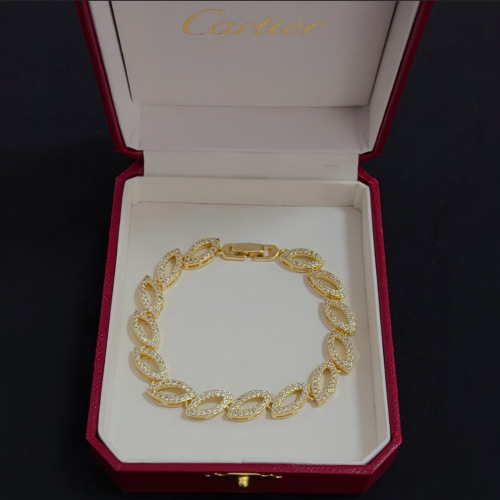 Cartier New Couple Fashion Diamond Set Bracelet