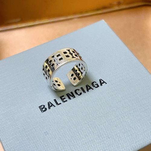 Balenciaga New Couple Fashion Hollow BB Ring