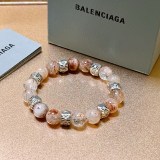 Balenciaga Couple Fashion Retro Punk Thai Silver Style Hair Crystal Bracelet