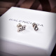 Balenciaga New Fashion Retro Asymmetric Earrings