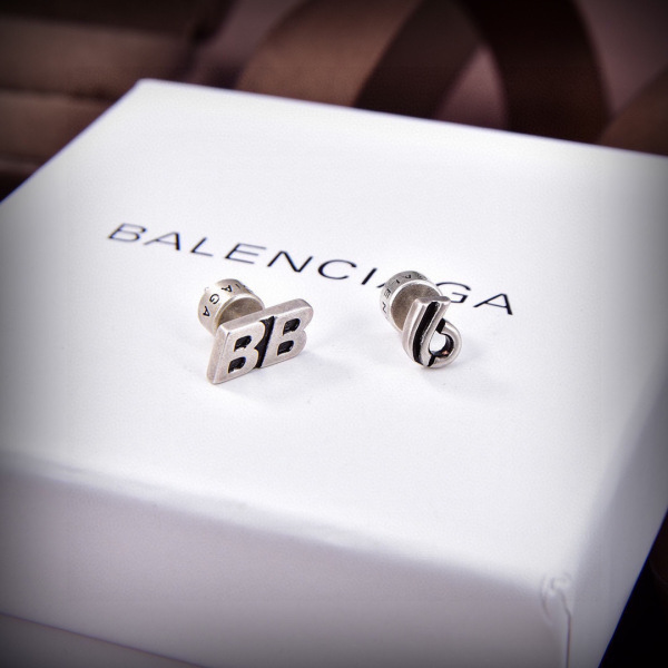 Balenciaga New Fashion Retro Asymmetric Earrings