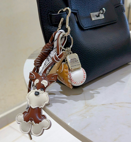 Balenciaga New Couple's Versatile Mini Baseball Pendant Bag Hanger Keychain