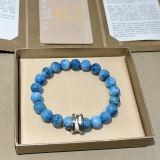 Bvlgari New Couple Fashion Natural Sea Stone Bracelet