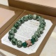 Bvlgari Couple Fashion Diamond Set Transfer Bead Natural Snake Skin Stone Bracelet