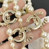 Chanel Fashion Elegant Double C Pearl Sweater Chain