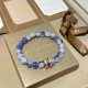 Bvlgari New Fashion Transfer Bead Natural Amethyst Explosion Bead Bracelet