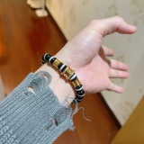 Bvlgari New Couple Fashion Transfer Bead Natural Agate Stone Bracelet