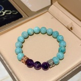 Bvlgari New Couple Fashion Personality Natural Tianhe Stone Bracelet