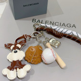 Balenciaga New Couple's Versatile Mini Baseball Pendant Bag Hanger Keychain