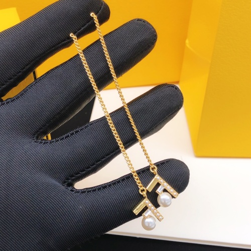 Fendi New Fashion Pearl Tassel Earrings