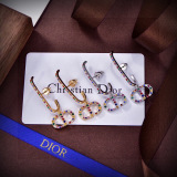 Dior New Fashion Color Diamond CD Earrings