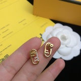 Fendi Fashion Personalized Diamond Studded F Earrings