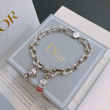 Dior Retro Rock Punk Thai Silver Bracelet