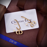 Dior New Fashion Color Diamond CD Earrings