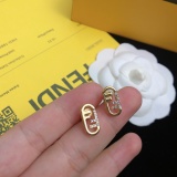 Fendi Fashion Personalized Diamond Studded F Earrings