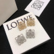 Loewe Fashion Elegant Diamond Logo Earrings