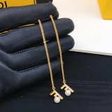 Fendi New Fashion Pearl Tassel Earrings