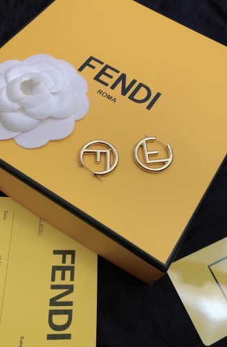 Fendi New Fashion Round FSmooth Earrings