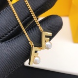 Fendi New Fashion Pearl Tassel Earrings