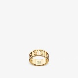Fendi Fashion Versatile Hollow Logo Ring