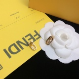 Fendi Fashion Personalized Diamond Studded F Earrings