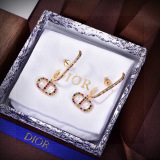 Dior New Fashion Color Diamond CD Earrings