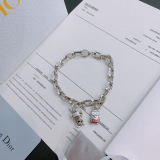 Dior Retro Rock Punk Thai Silver Bracelet