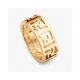 Fendi Fashion Versatile Hollow Logo Ring
