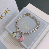 Dior Retro Rock Punk Thai Silver Bracelet